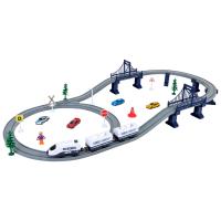 Железная дорога для детей "Мой город, 64 предмета", на батарейках