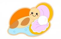 Декоративная арка "Черепаха и жемчужина" 58х28 см